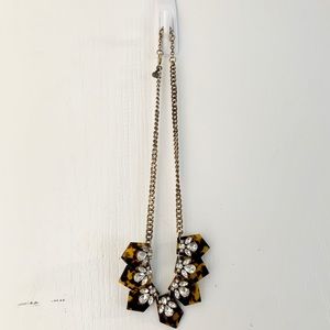 J.Crew Tortoise Shell Statement Necklace